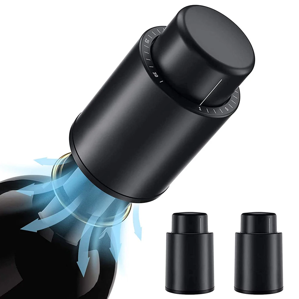 Wine Preservation Pump - Vacuum Wine Bottle Cap Stopper Sealed