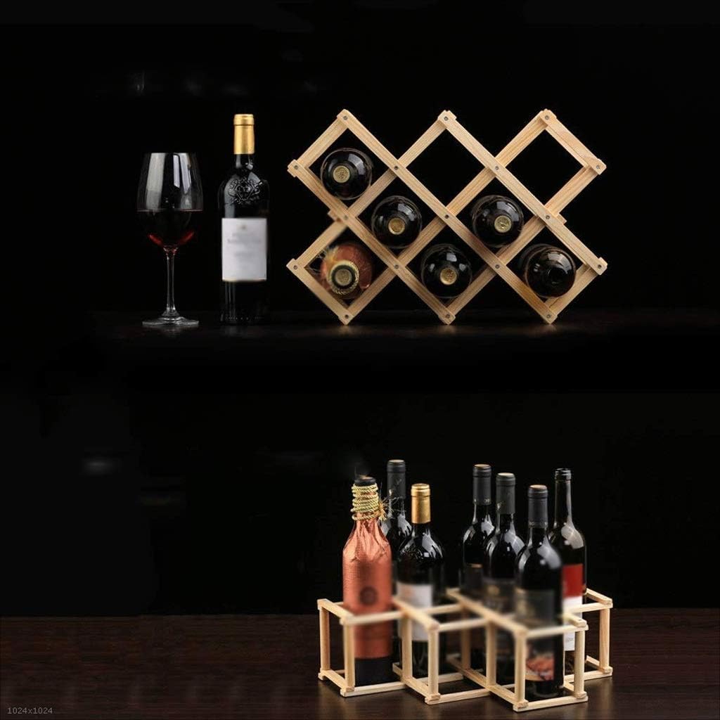 Home Bar Shelves - Stackable Wine Storage Shelves 6/10 Bottles