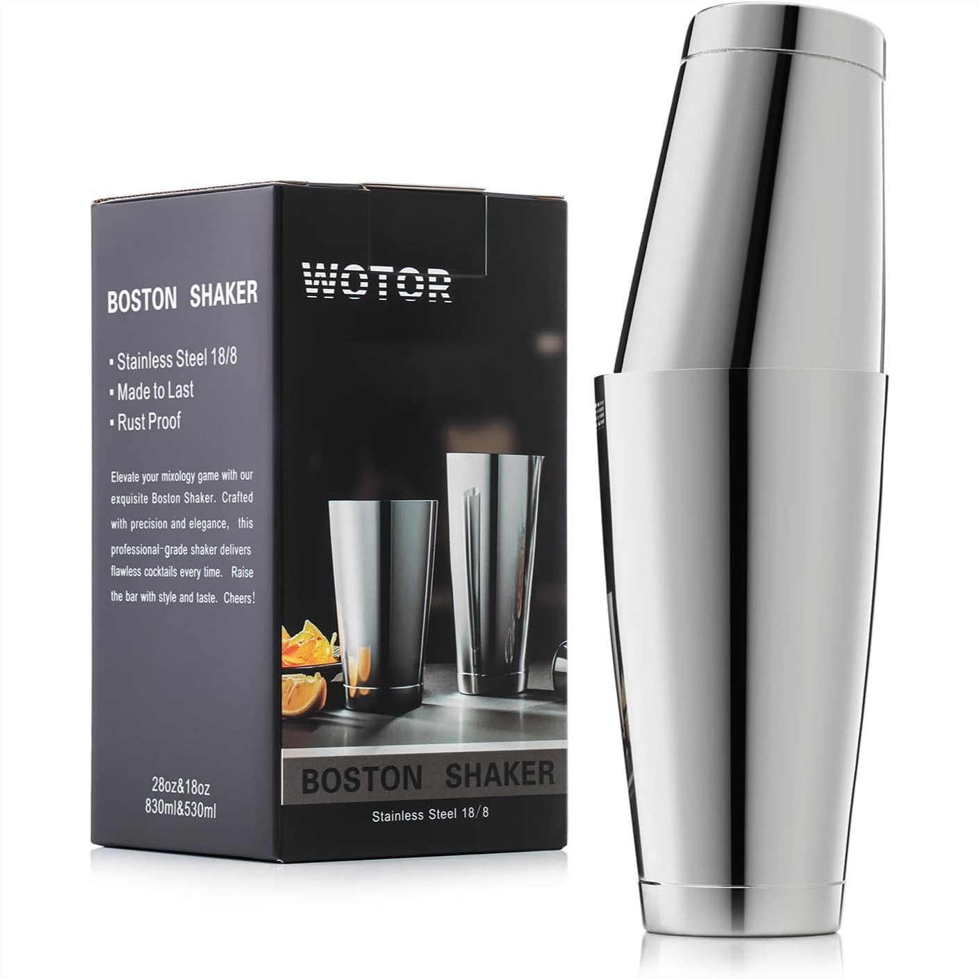 Boston Cocktail Shaker Set 18  - đánh giá và giá Boston Shaker Set