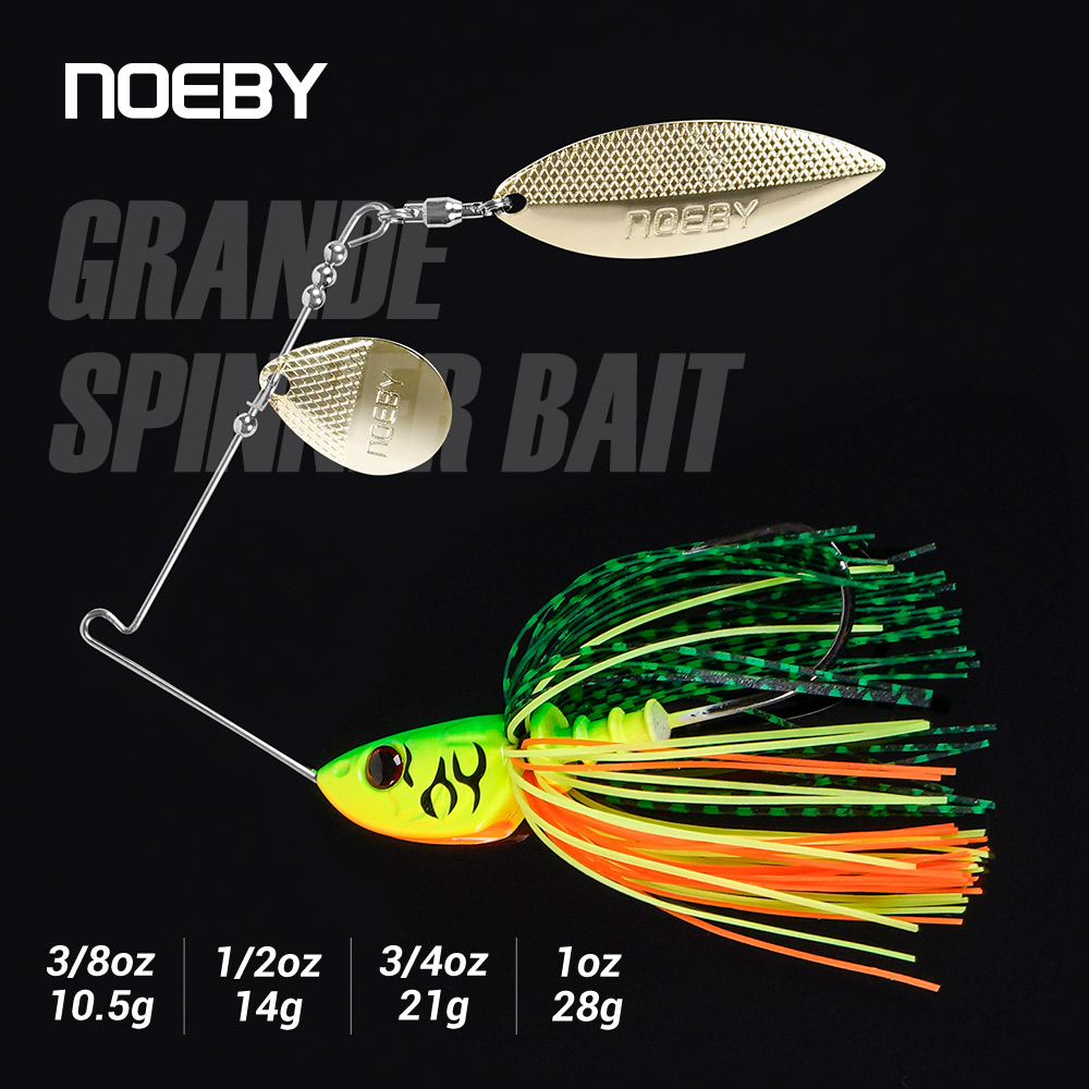 Noeby Spinnerbait 10.5g 14g 21 - đánh giá và giá Jigger Double Sided