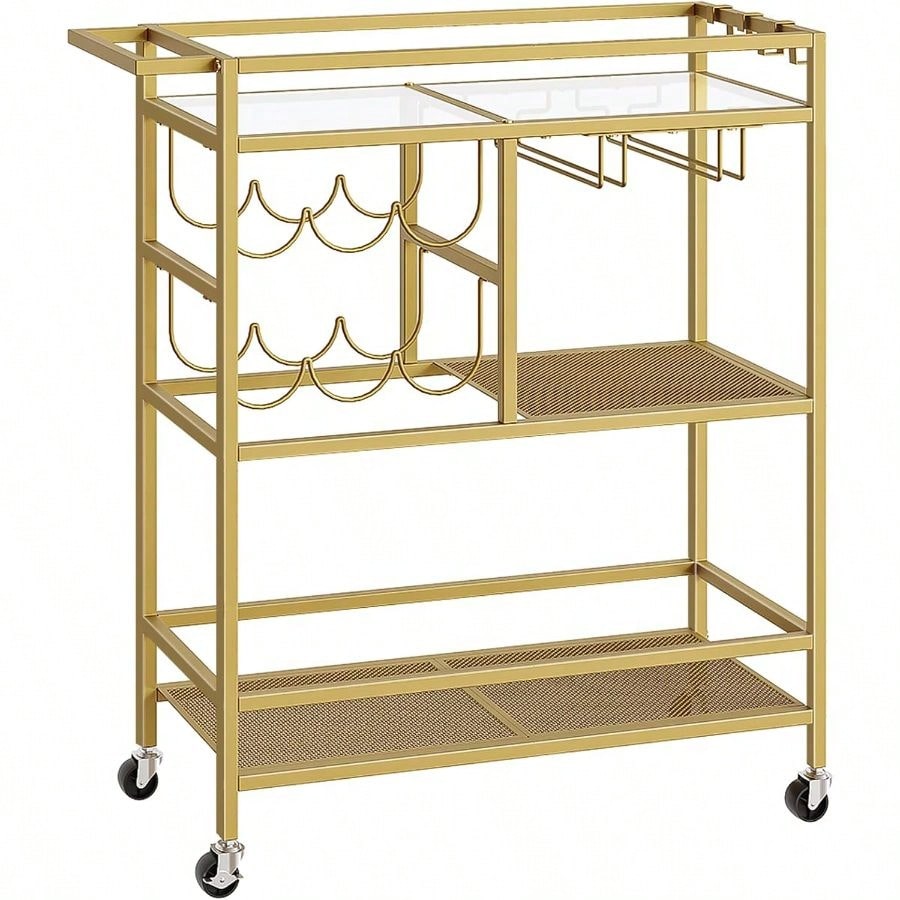 Bar Cart Home, 3-Tier Serving  - đánh giá và giá Bar Cart Gold