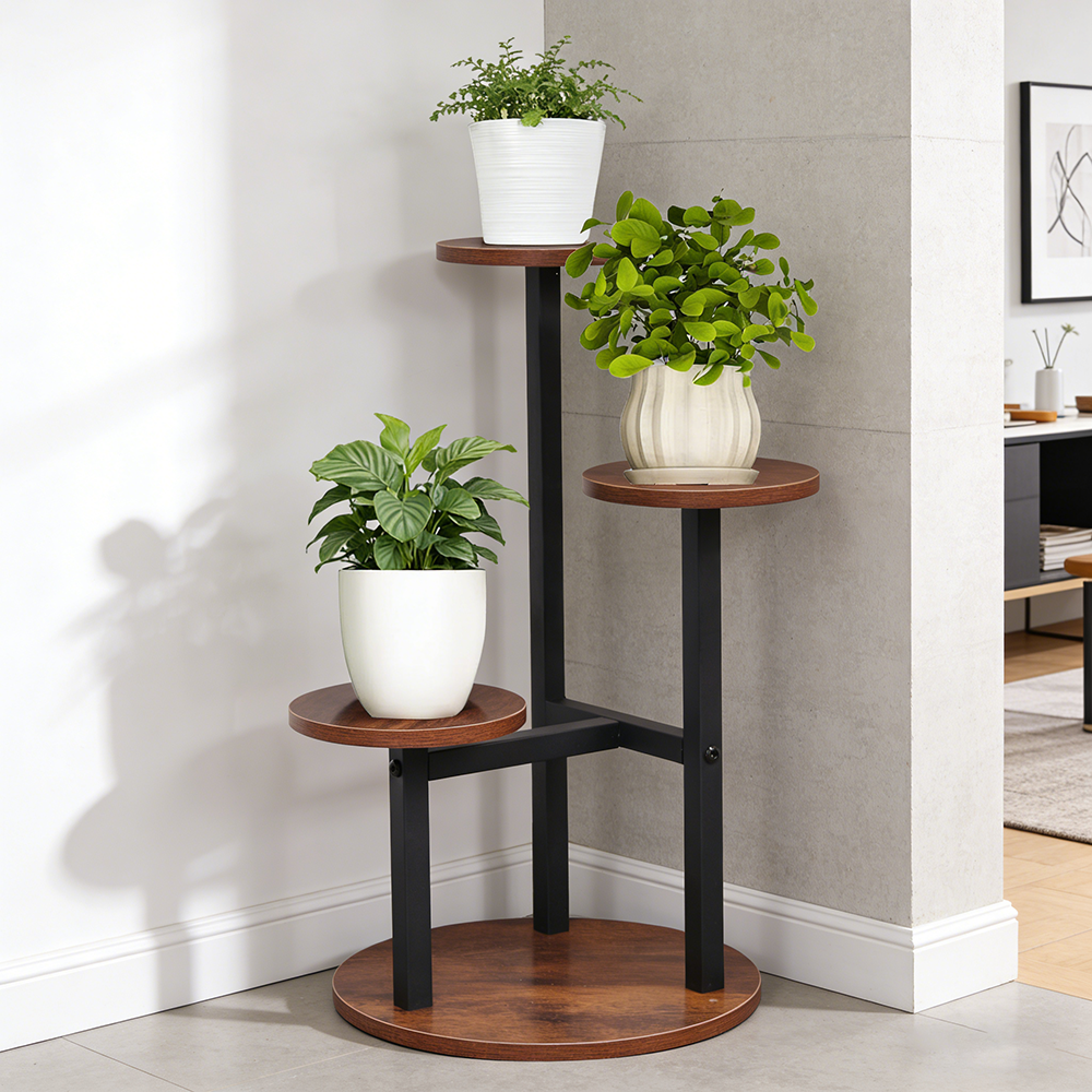 3-Tier Rustic Wood & Metal Pla - đánh giá và giá Home Bar Shelves