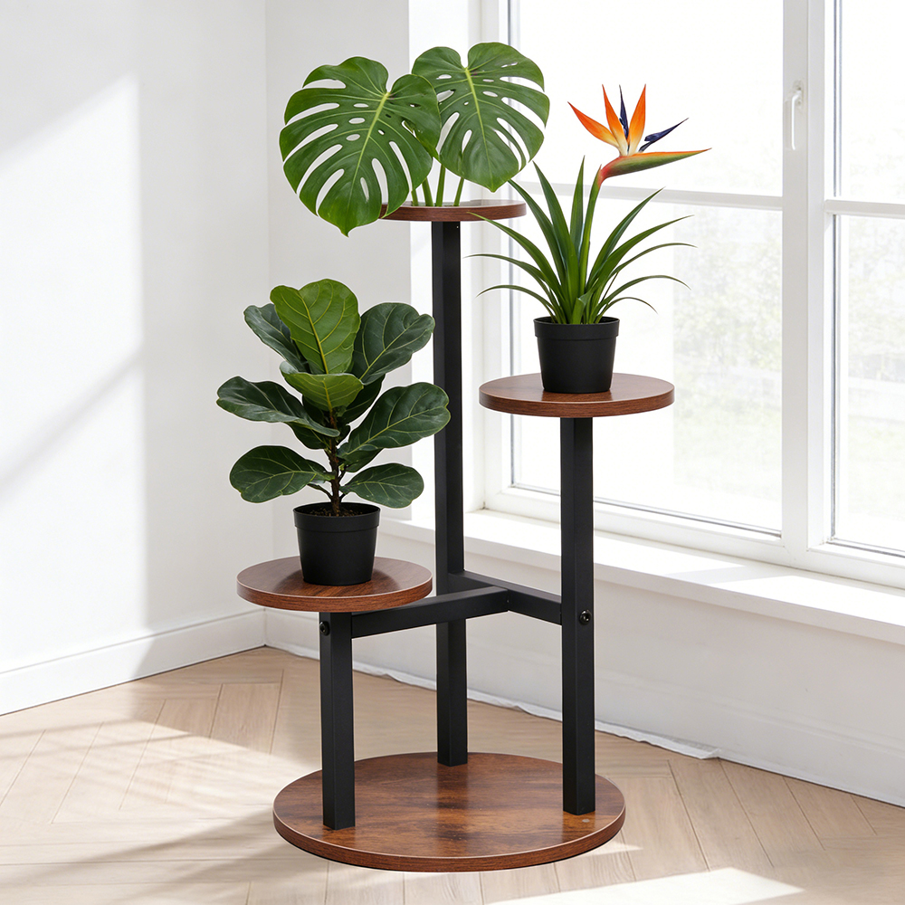 3-Tier Rustic Wood & Metal Pla - đánh giá và giá Home Bar Shelves