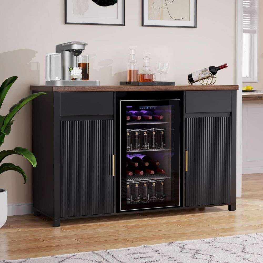 Large Coffee Bar Cabinet with  - đánh giá và giá Home Bar And Fridge