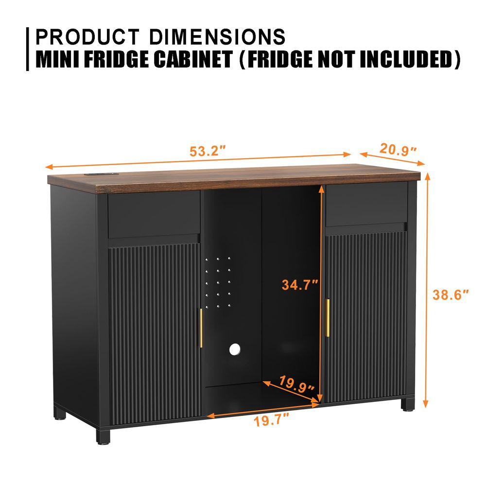 Large Coffee Bar Cabinet with  - đánh giá và giá Home Bar And Fridge