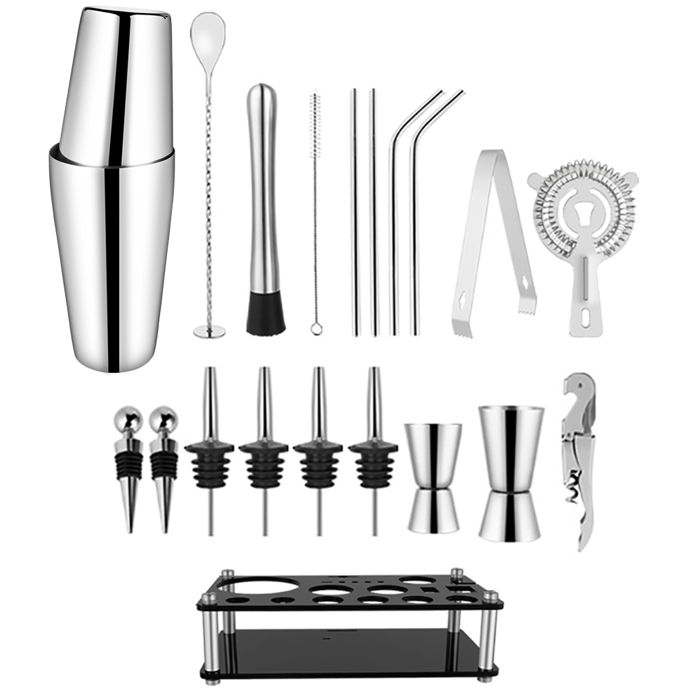 550/750ML Cocktail Shaker Bar  - đánh giá và giá Boston Shaker Set