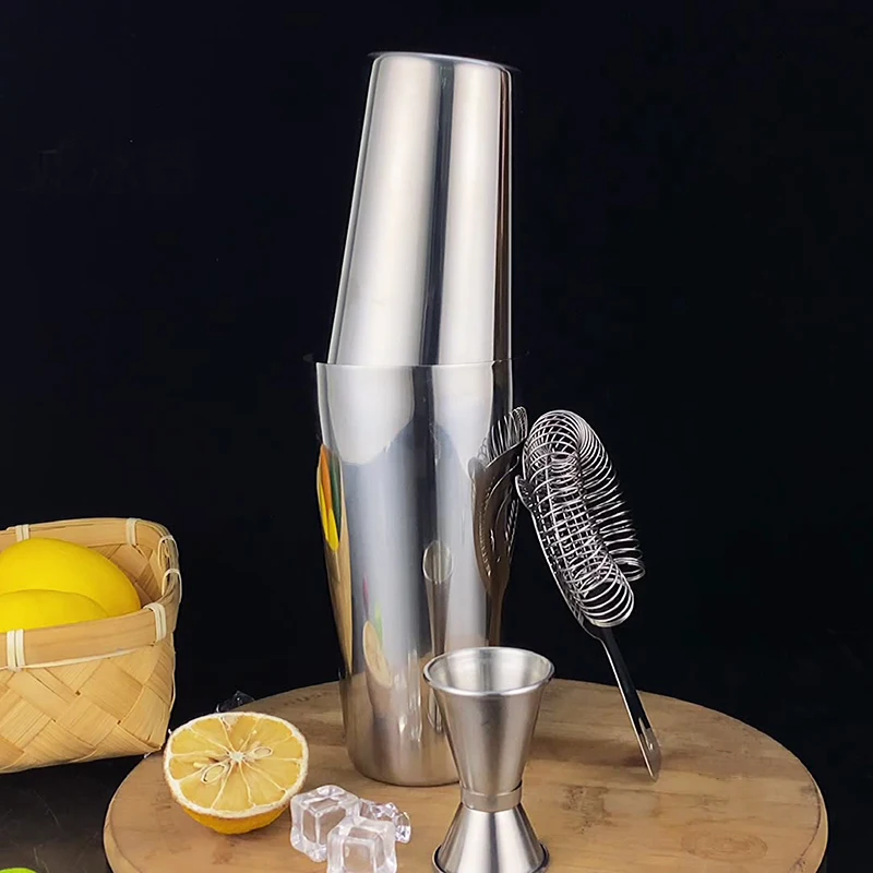 550/750ML Cocktail Shaker Bar  - đánh giá và giá Boston Shaker Set