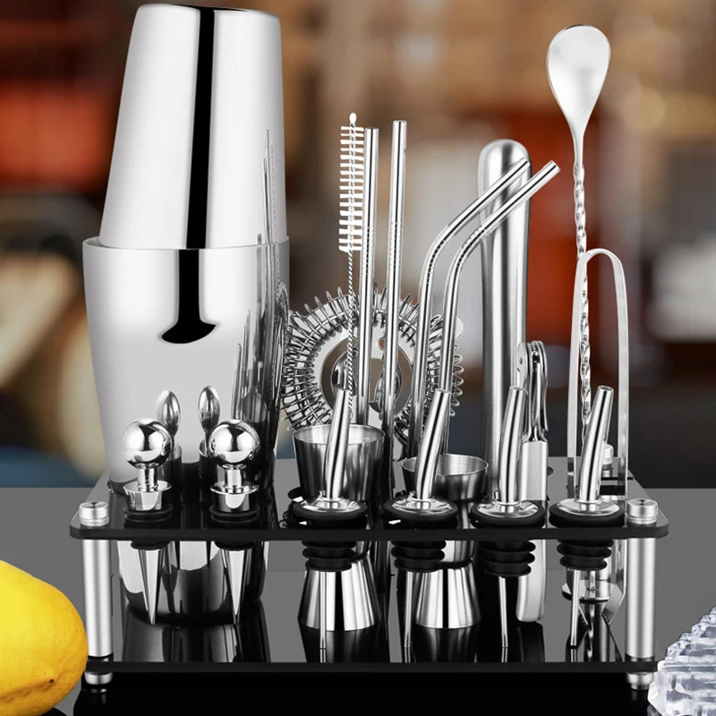 550/750ML Cocktail Shaker Bar  - đánh giá và giá Boston Shaker Set