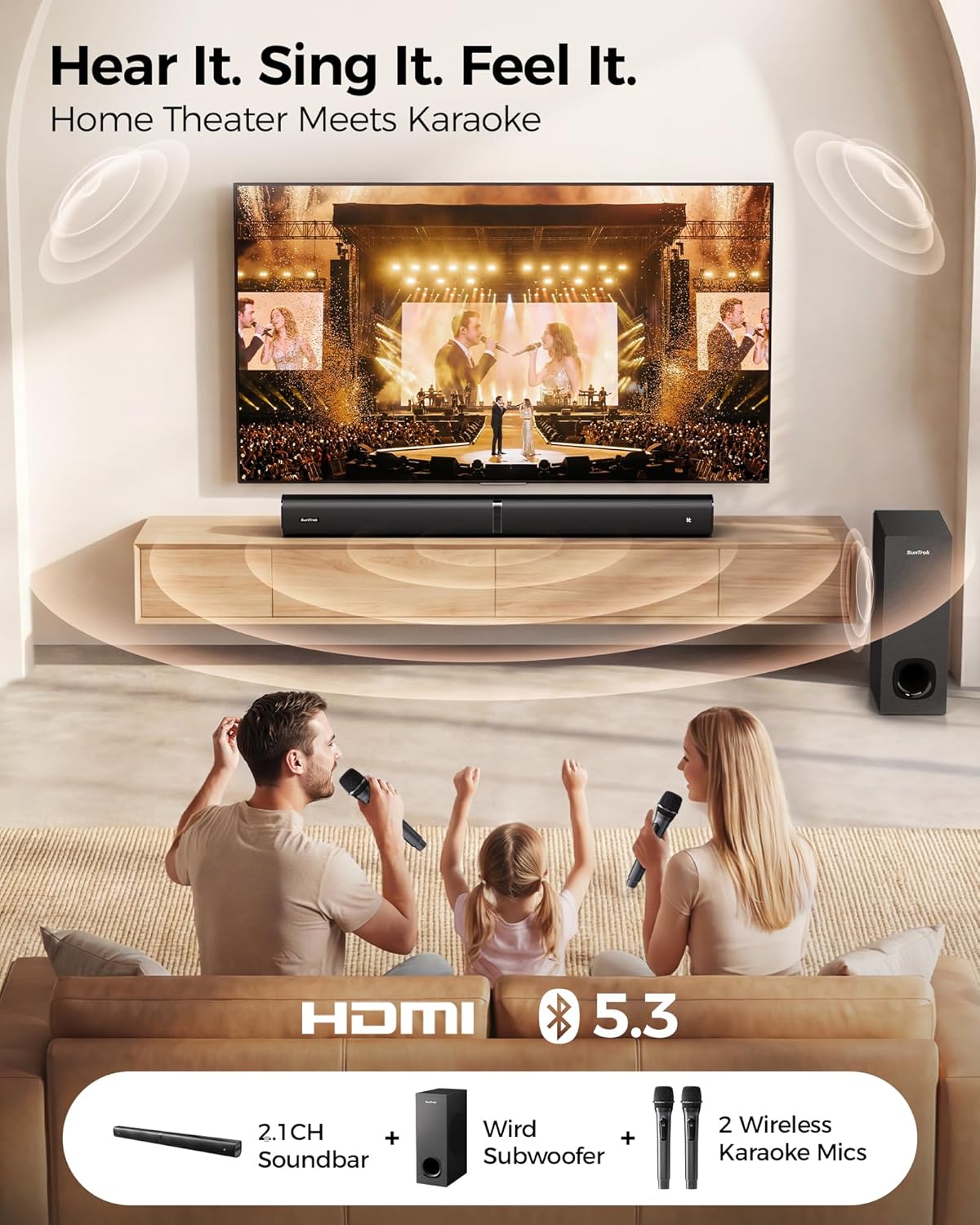 Soundbar with Subwoofer for TV - đánh giá và giá Home Bar And Theater