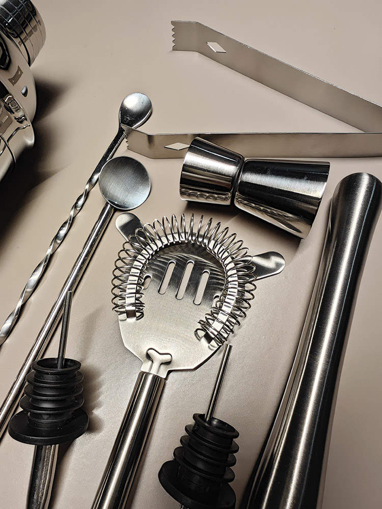 UPORS Stainless Steel Cocktail - đánh giá và giá Boston Shaker Set