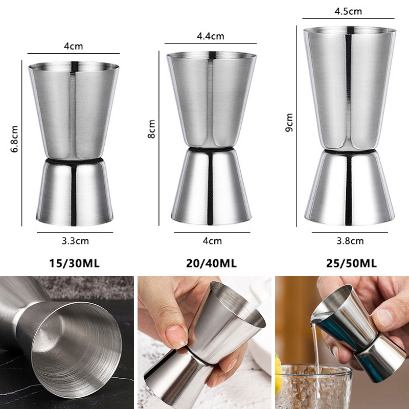 Stainless Steel Ounce Cocktail - đánh giá và giá Jigger Double Sided