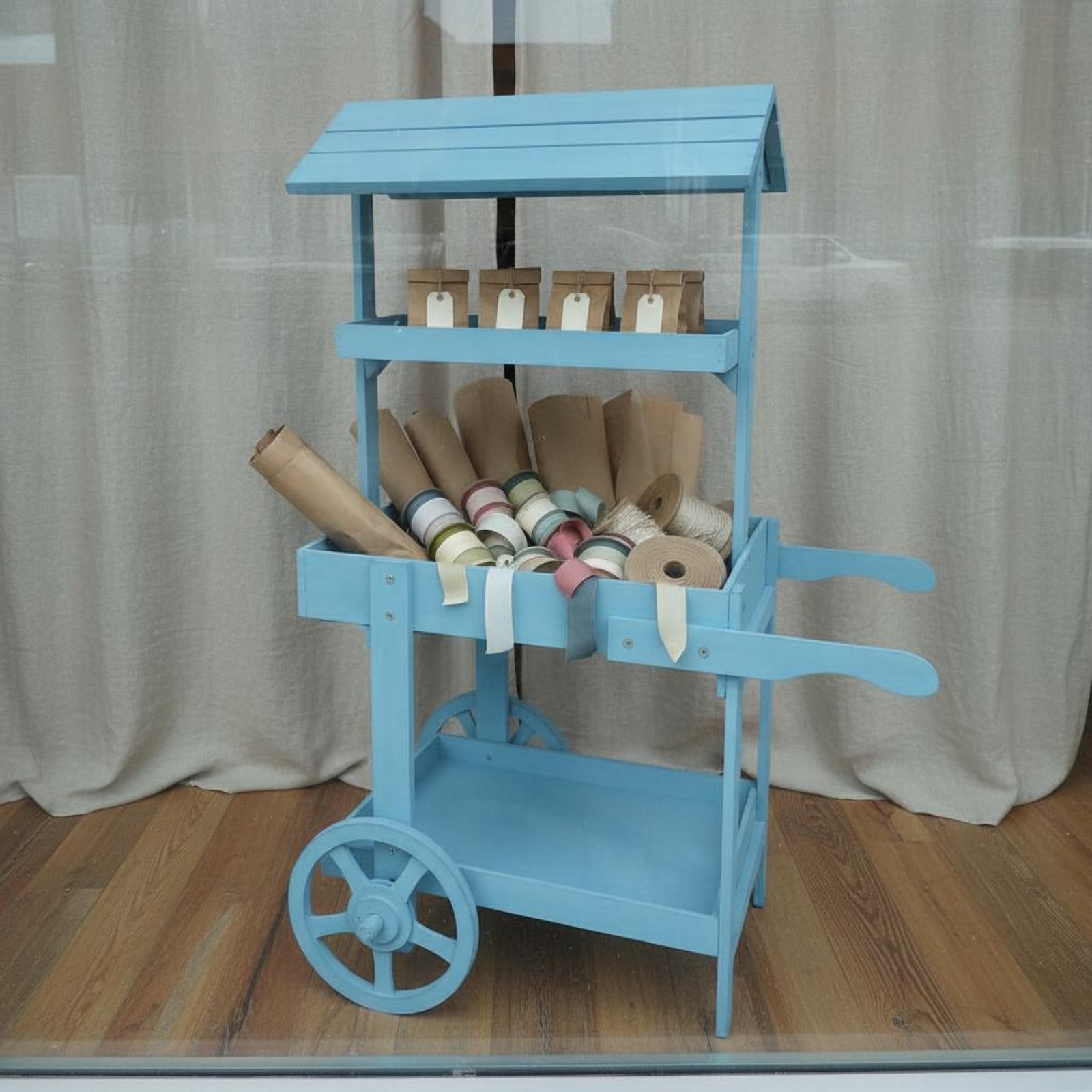 Rustic Display Trolley Wheeled - đánh giá và giá Home Bar Shelves