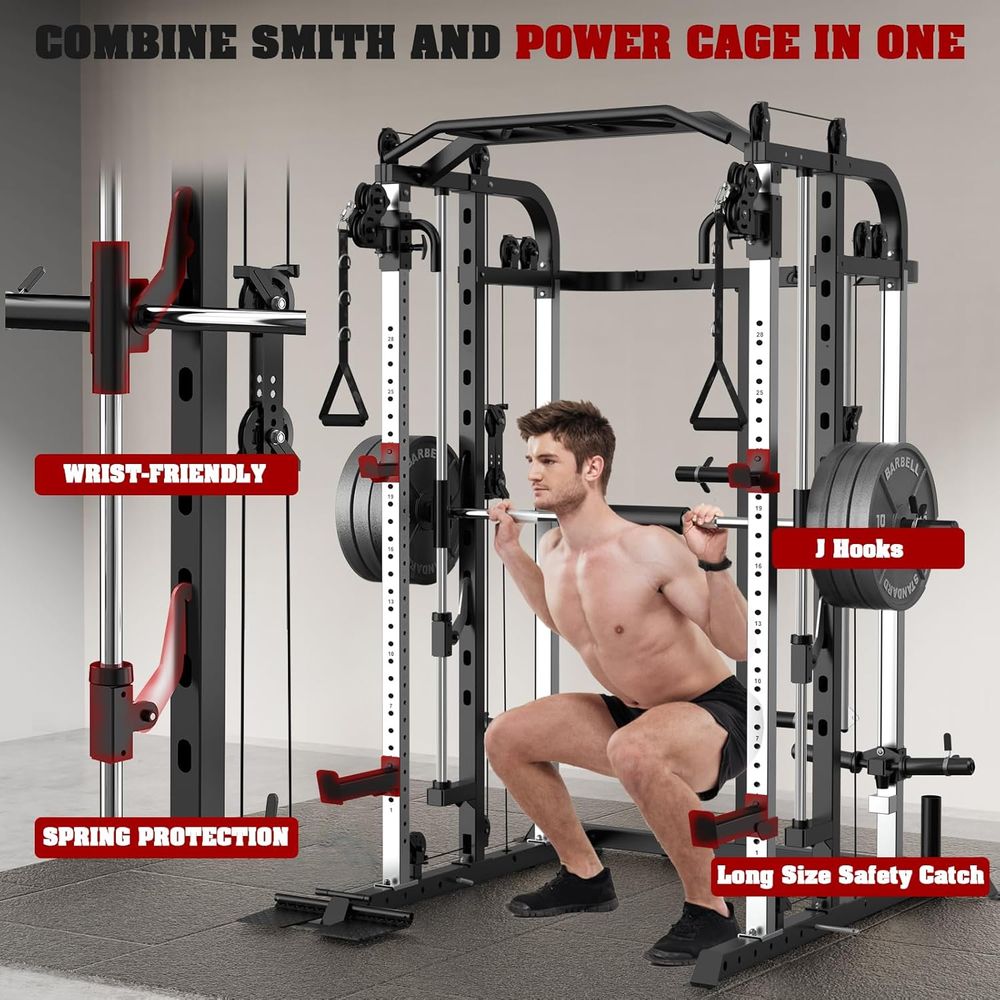 Versatile Power Cage with Adju - đánh giá và giá Home Bar And Gym