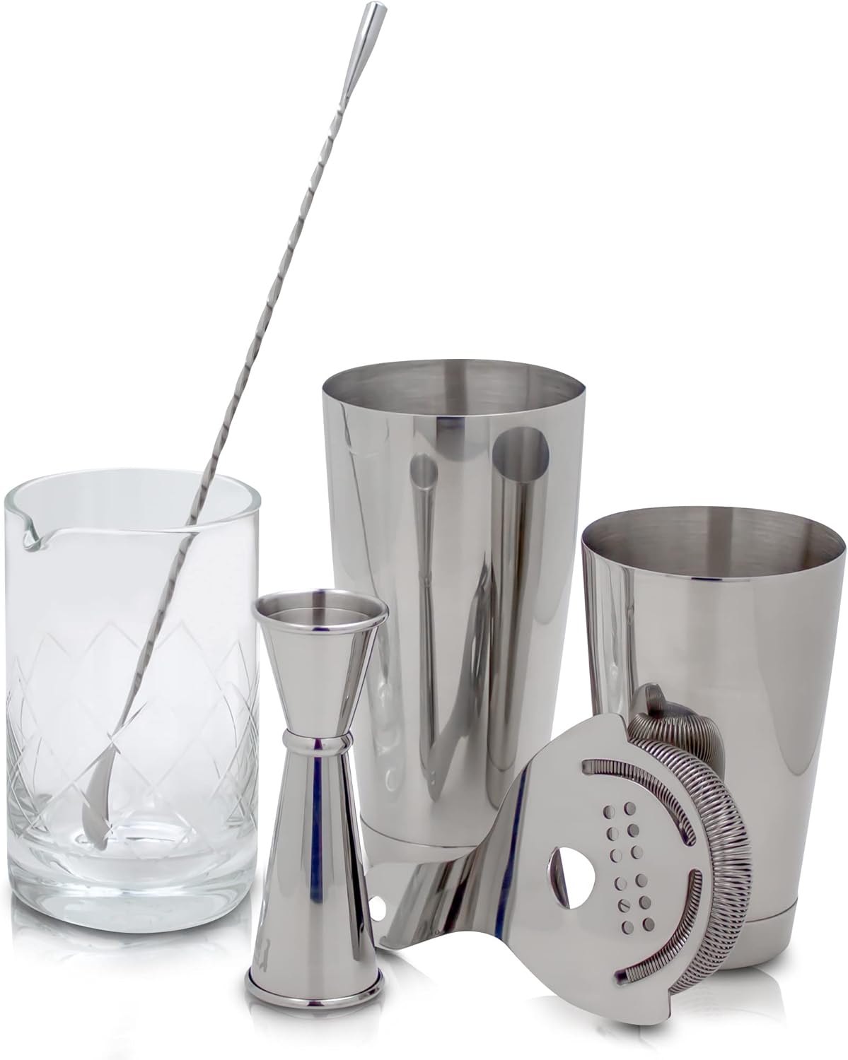 Professional Bartending Set: B - đánh giá và giá Boston Shaker Set
