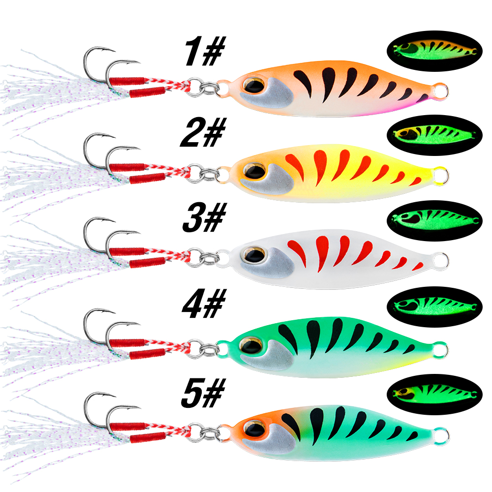 5Pcs Jig Bait 7G/10G/15G/20G S - đánh giá và giá Jigger Double Sided