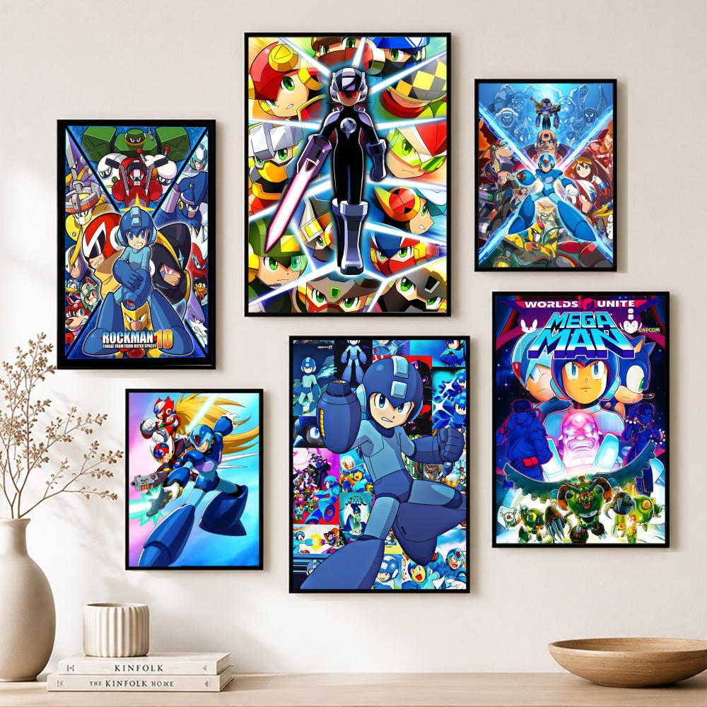 Classic Mega Man Poster Paper  - đánh giá và giá Home Bar And Theater