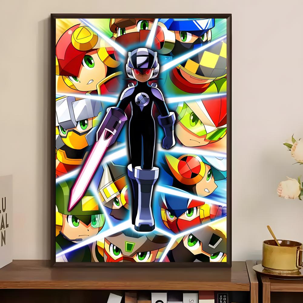 Classic Mega Man Poster Paper  - đánh giá và giá Home Bar And Theater