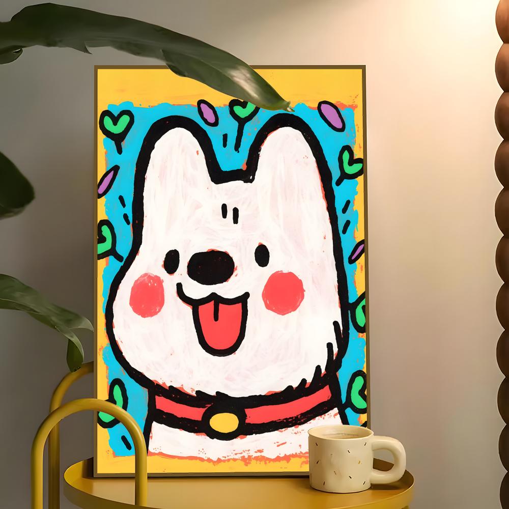 Lovely Colorful Dog Poster Pap - đánh giá và giá Home Bar And Theater