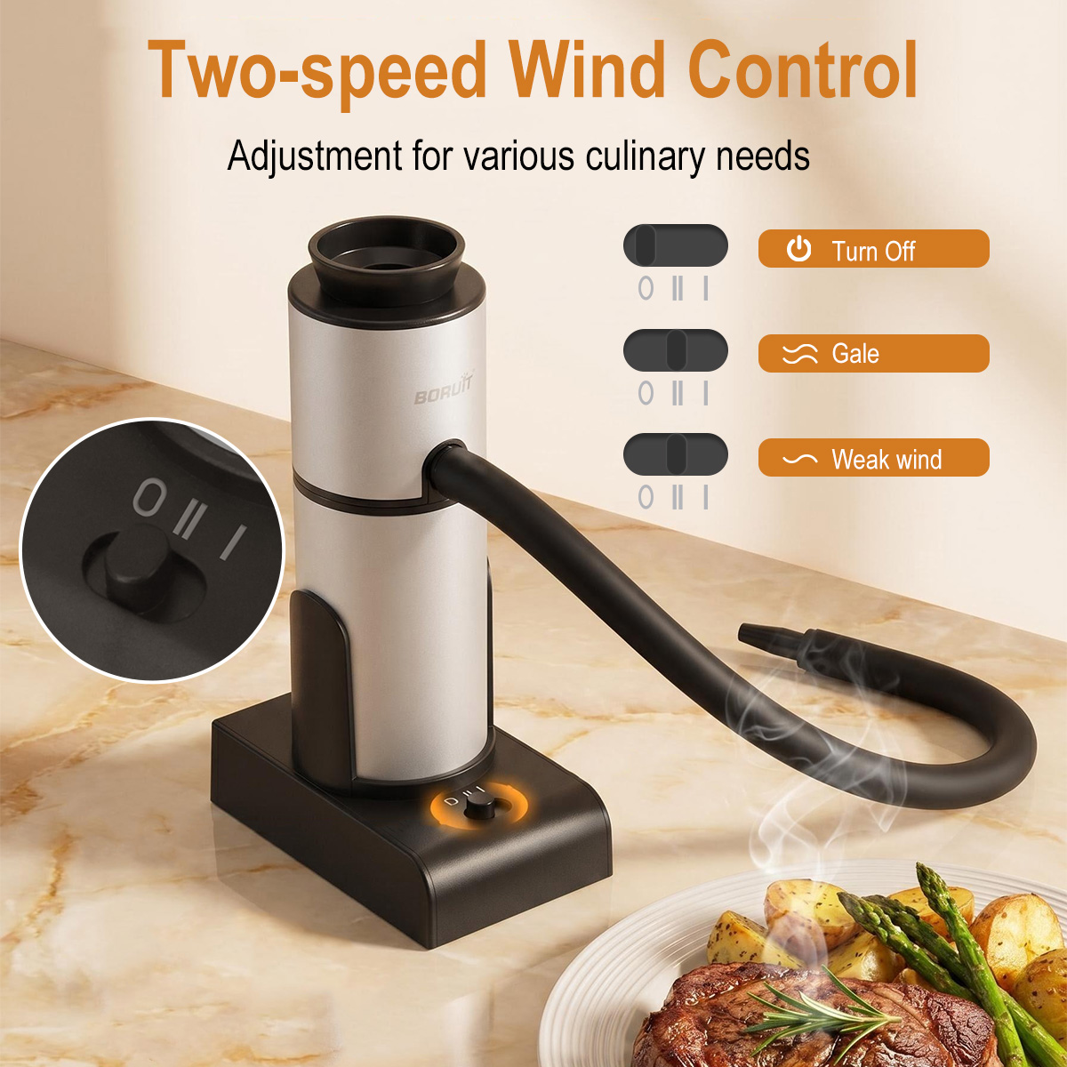 BORUiT SK303 Portable Food Col - đánh giá và giá Smoking Gun Kit