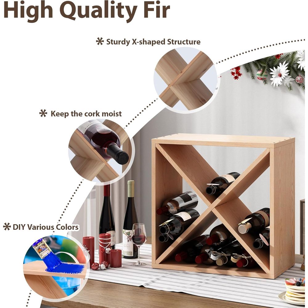 96 Bottle Wine Rack Countertop - đánh giá và giá Home Bar Shelves