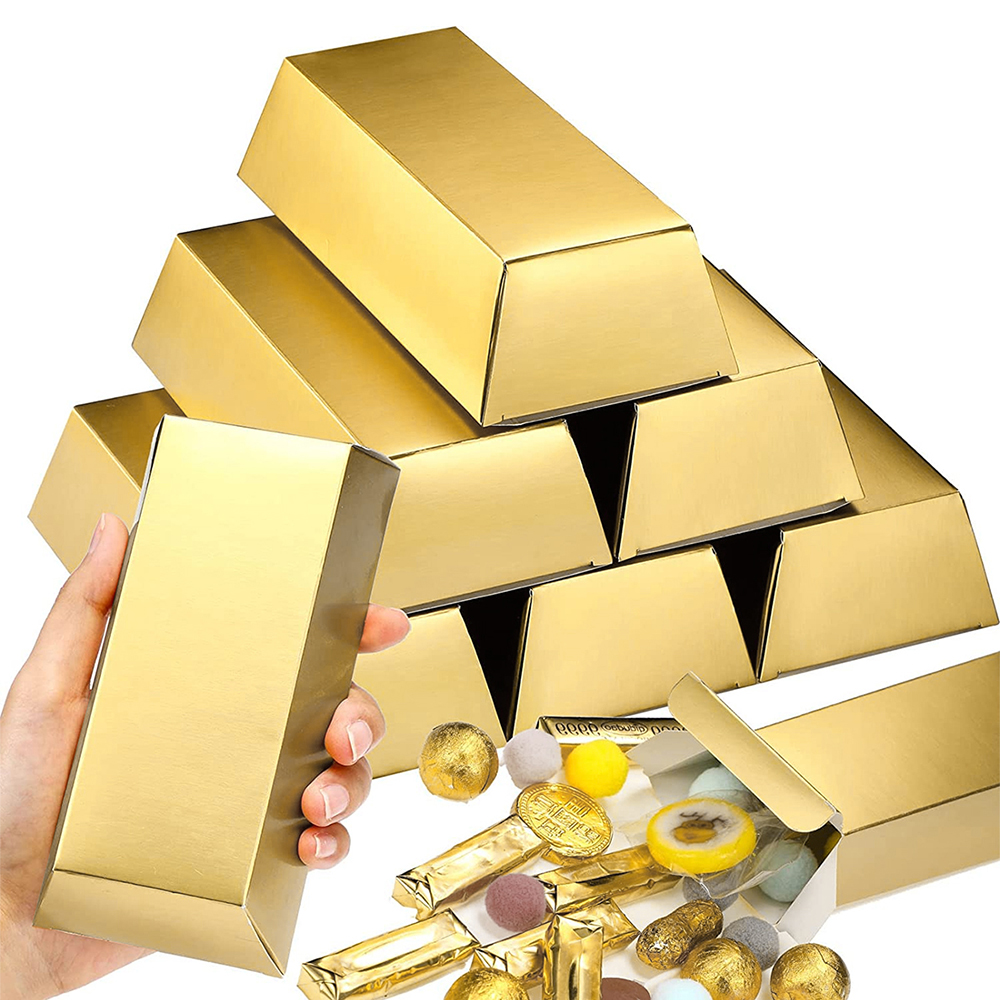6Pcs Gold Bars Fake Bar Gift B - đánh giá và giá Bar Cart Gold