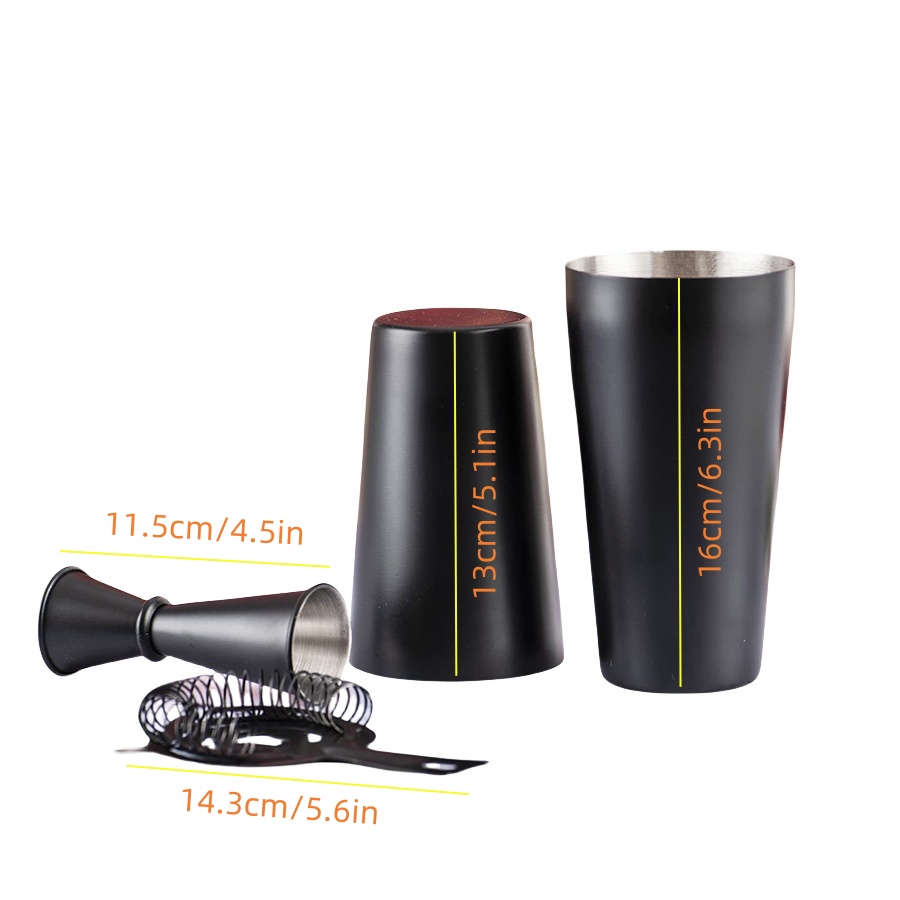Boston Cocktail Shaker Set 4-P - đánh giá và giá Boston Shaker Set