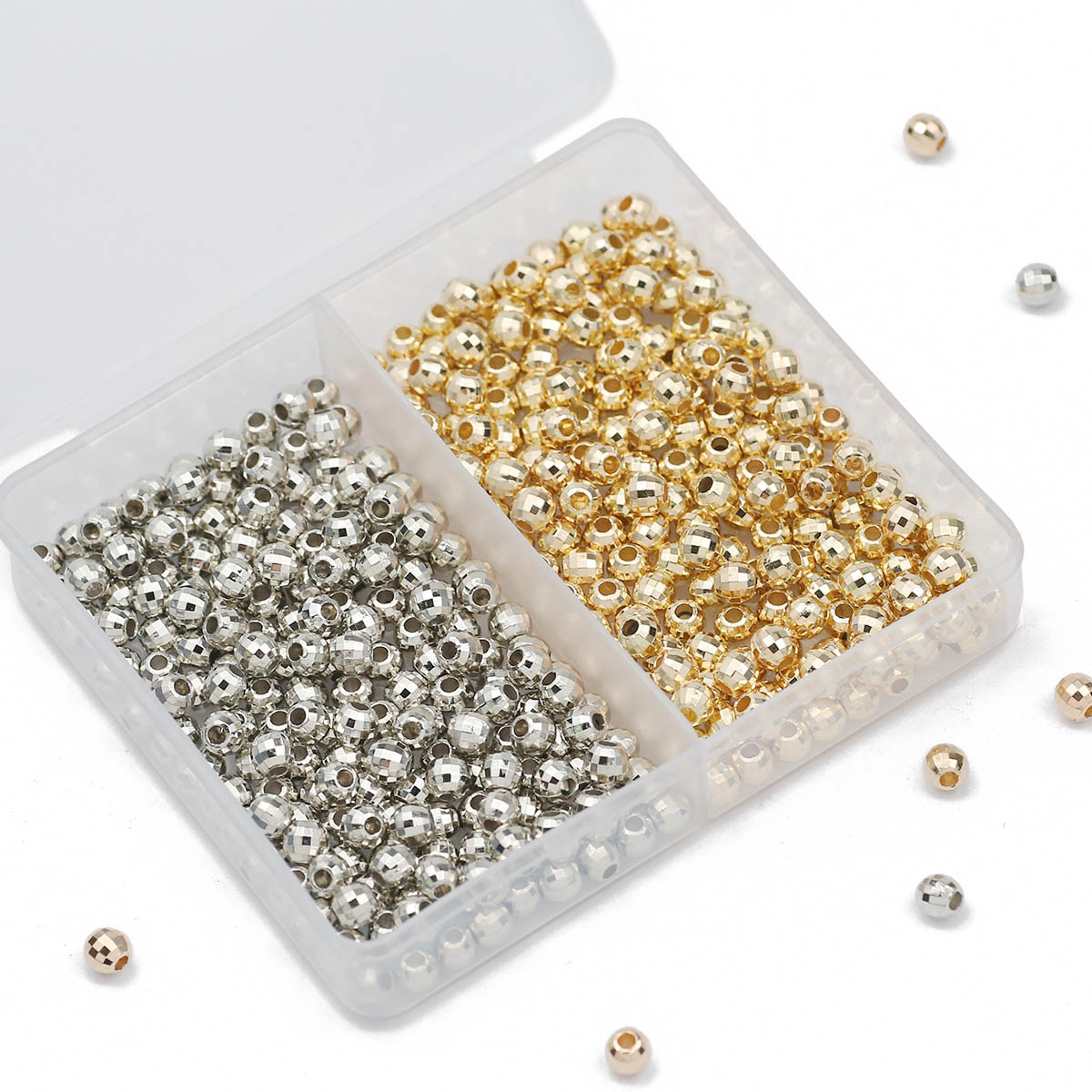 200PCS 4MM faceted round Loose - đánh giá và giá Bar Cart Gold