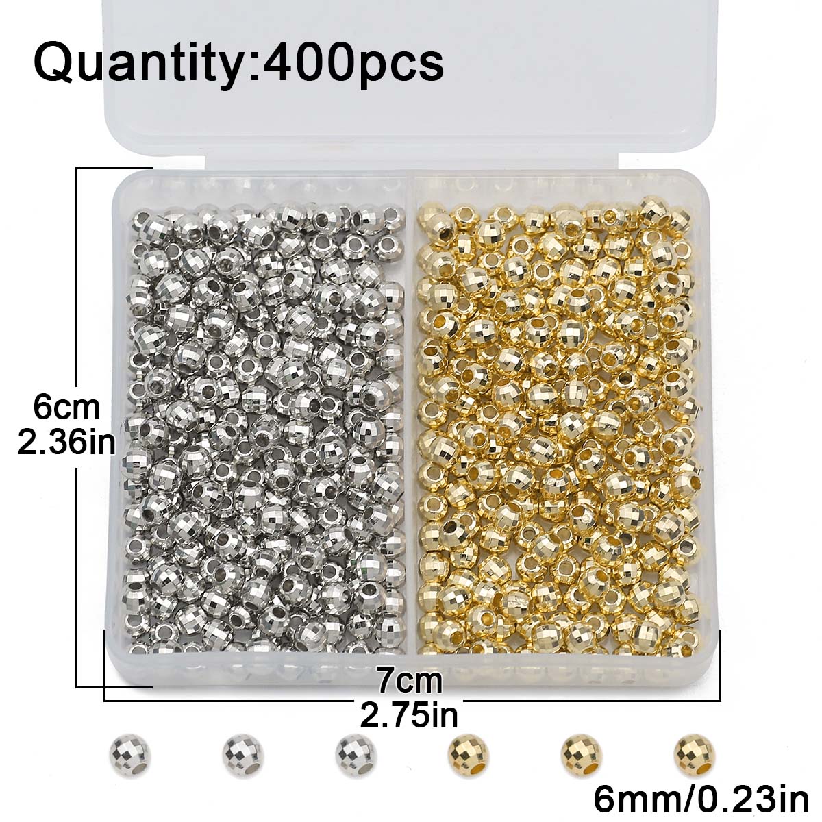 200PCS 4MM faceted round Loose - đánh giá và giá Bar Cart Gold