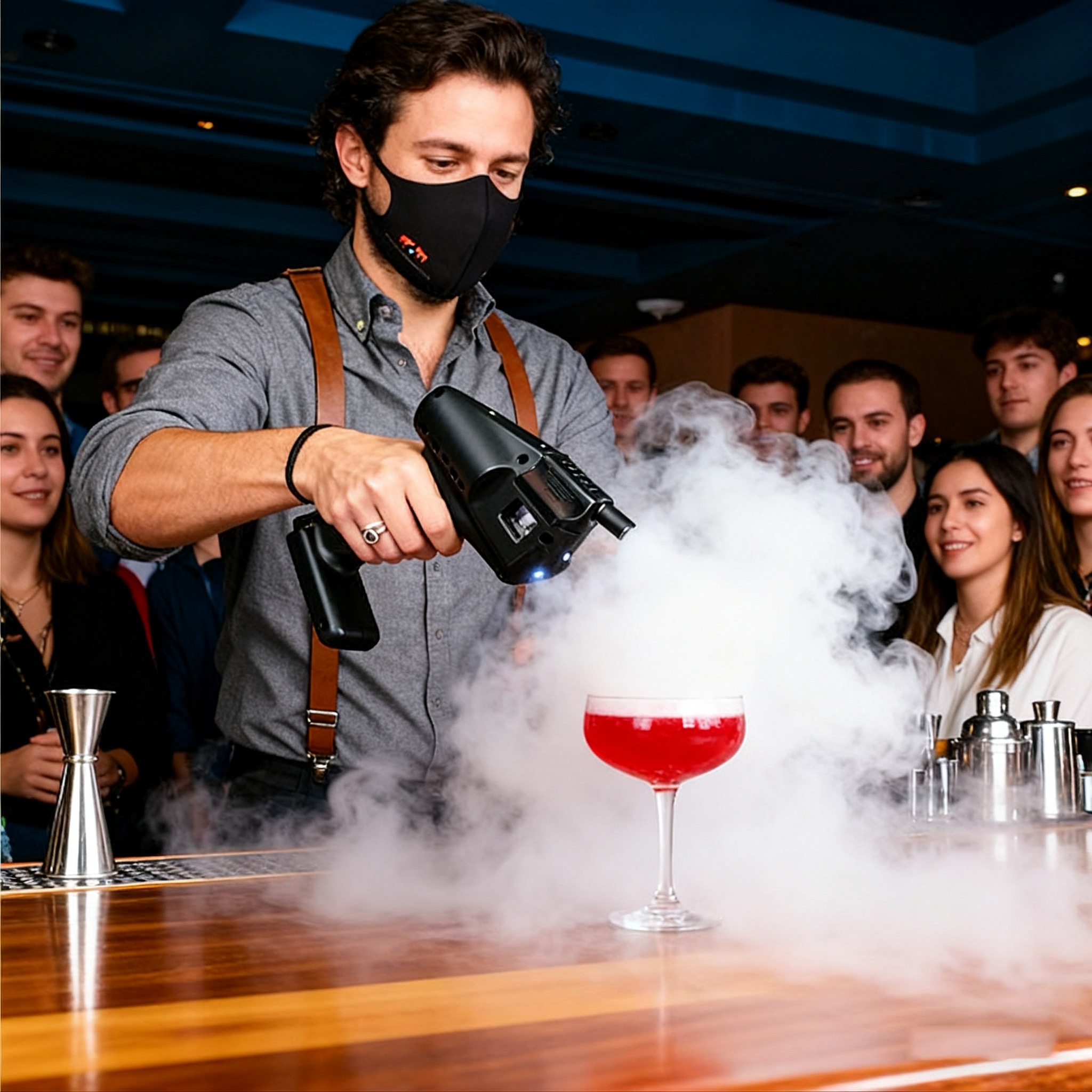 Cocktail Smoke Bubble Gun - US - đánh giá và giá Smoking Gun Kit