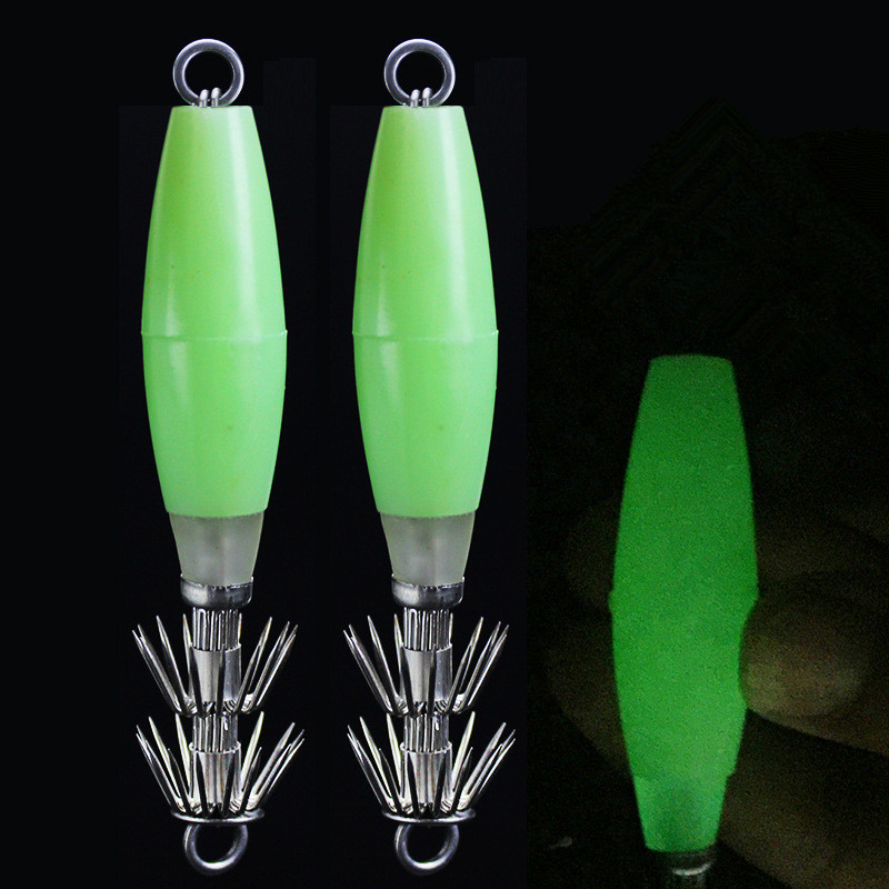 Glow Squid Hook 10cm/14g Doubl - đánh giá và giá Jigger Double Sided