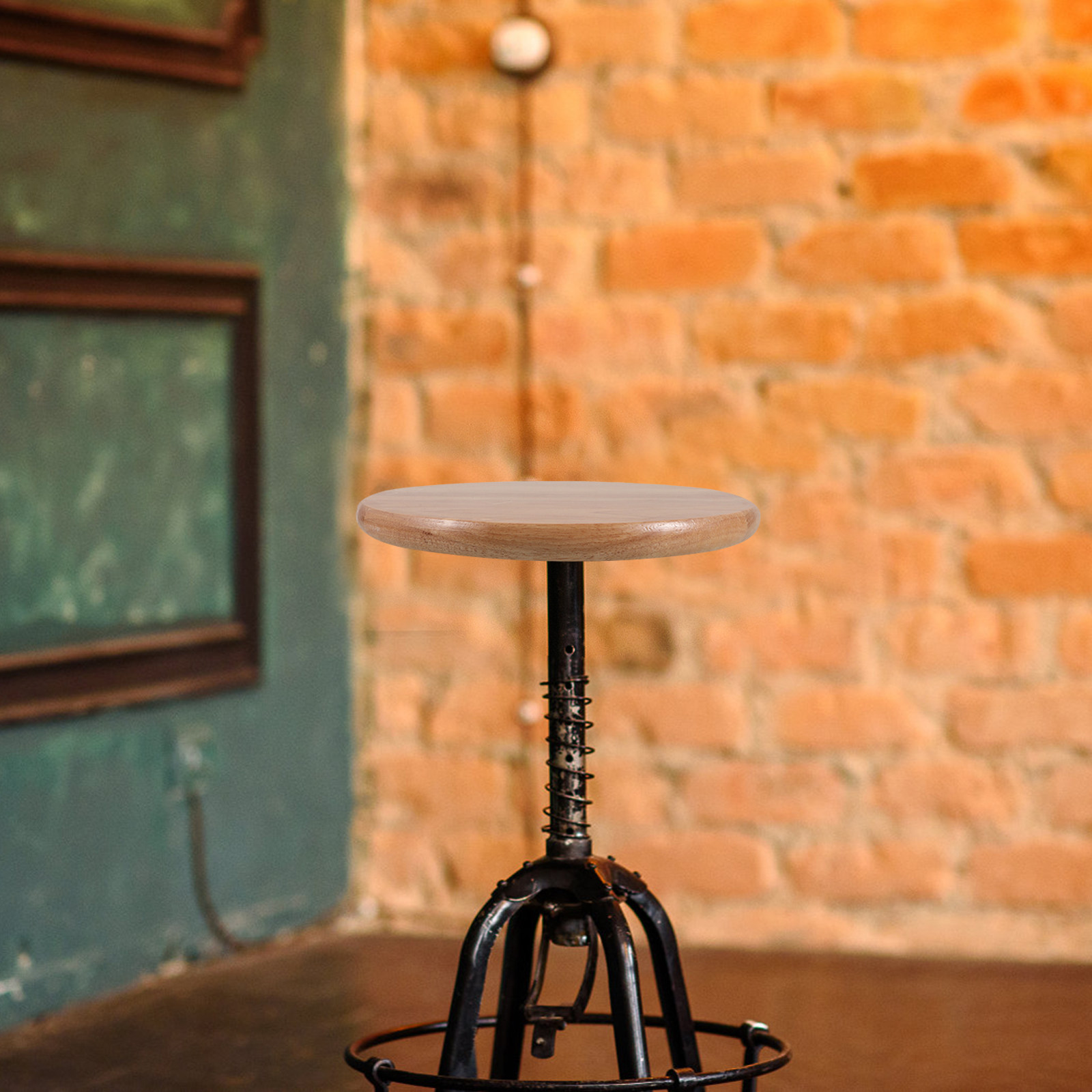 Round Wooden Bar Stool Seat Re - đánh giá và giá Home Bar Seating