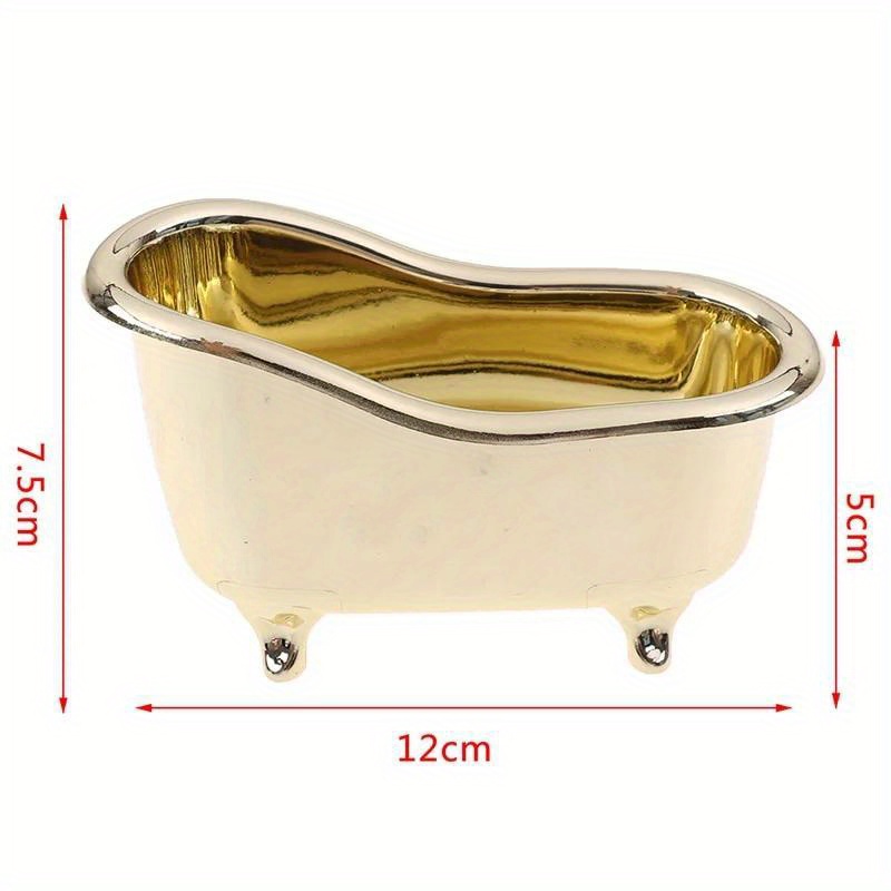 1pc Mini Bathtub Soap Jewelry  - đánh giá và giá Bar Cart Gold