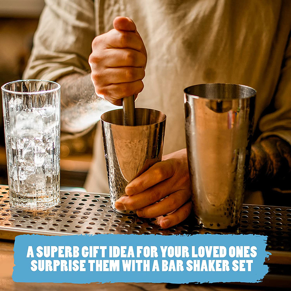 Profissional Cocktail Shaker S - đánh giá và giá Boston Shaker Set