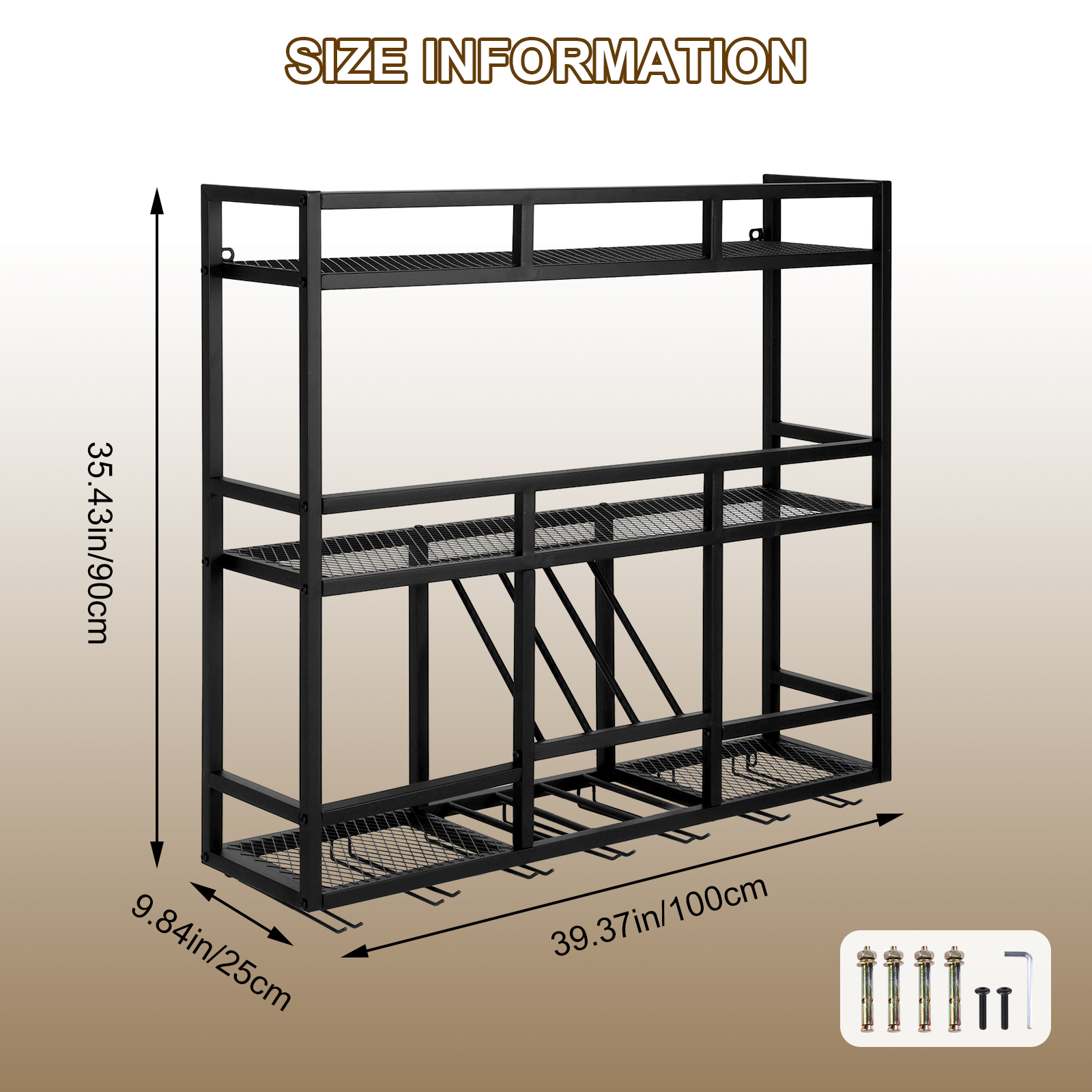3 Tiers Bar Liquor Bottle Disp - đánh giá và giá Home Bar Shelves