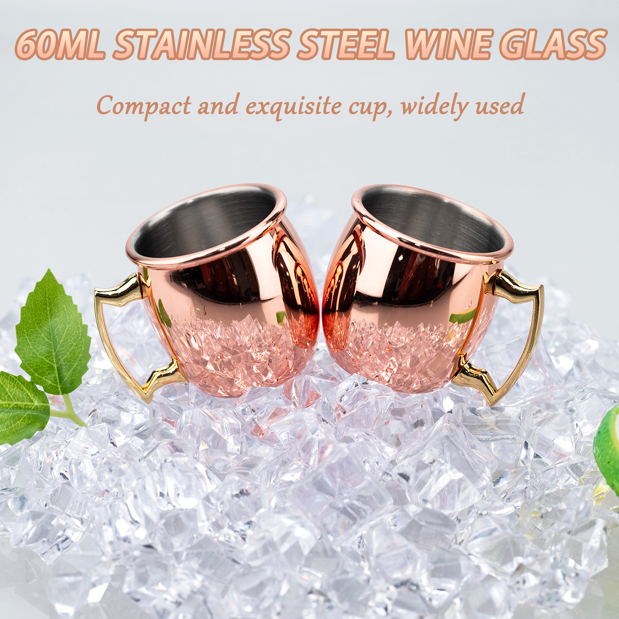 4Pcs 6Pcs 60ml Stainless Steel - đánh giá và giá Mule Copper Mug