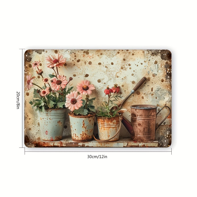 Vintage Floral Metal Tin Sign  - đánh giá và giá Home Bar And Restaurant