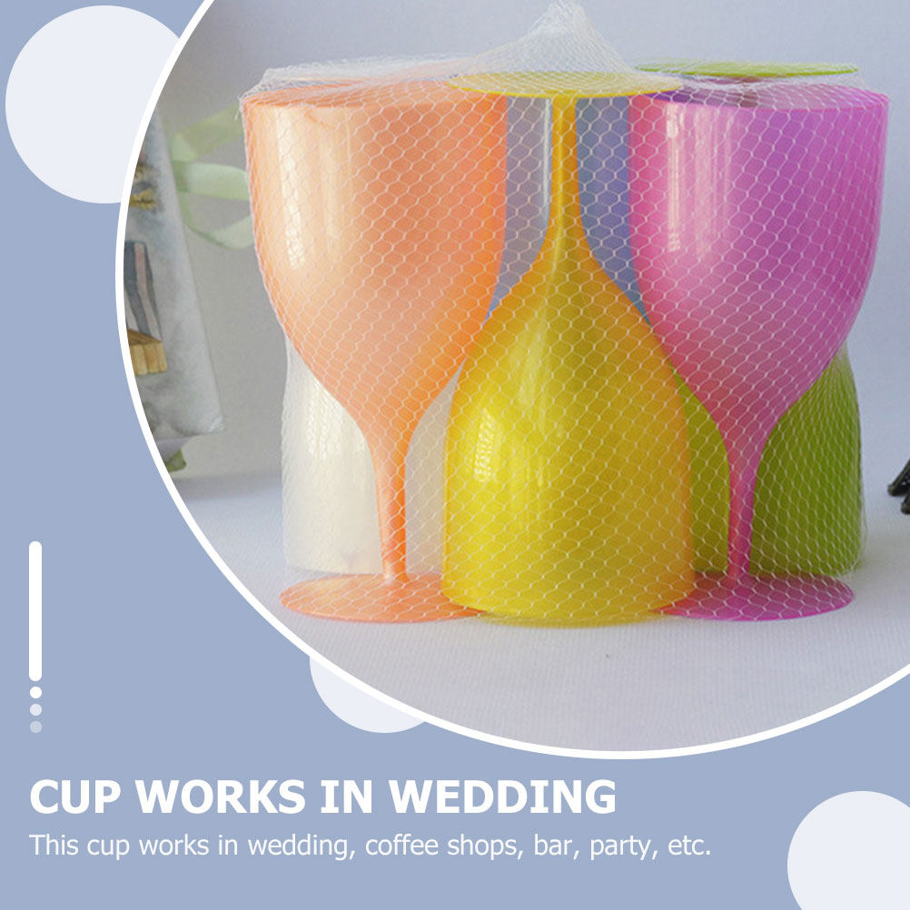 6Pcs Colorful Plastic Goblet S - đánh giá và giá Home Bar Set