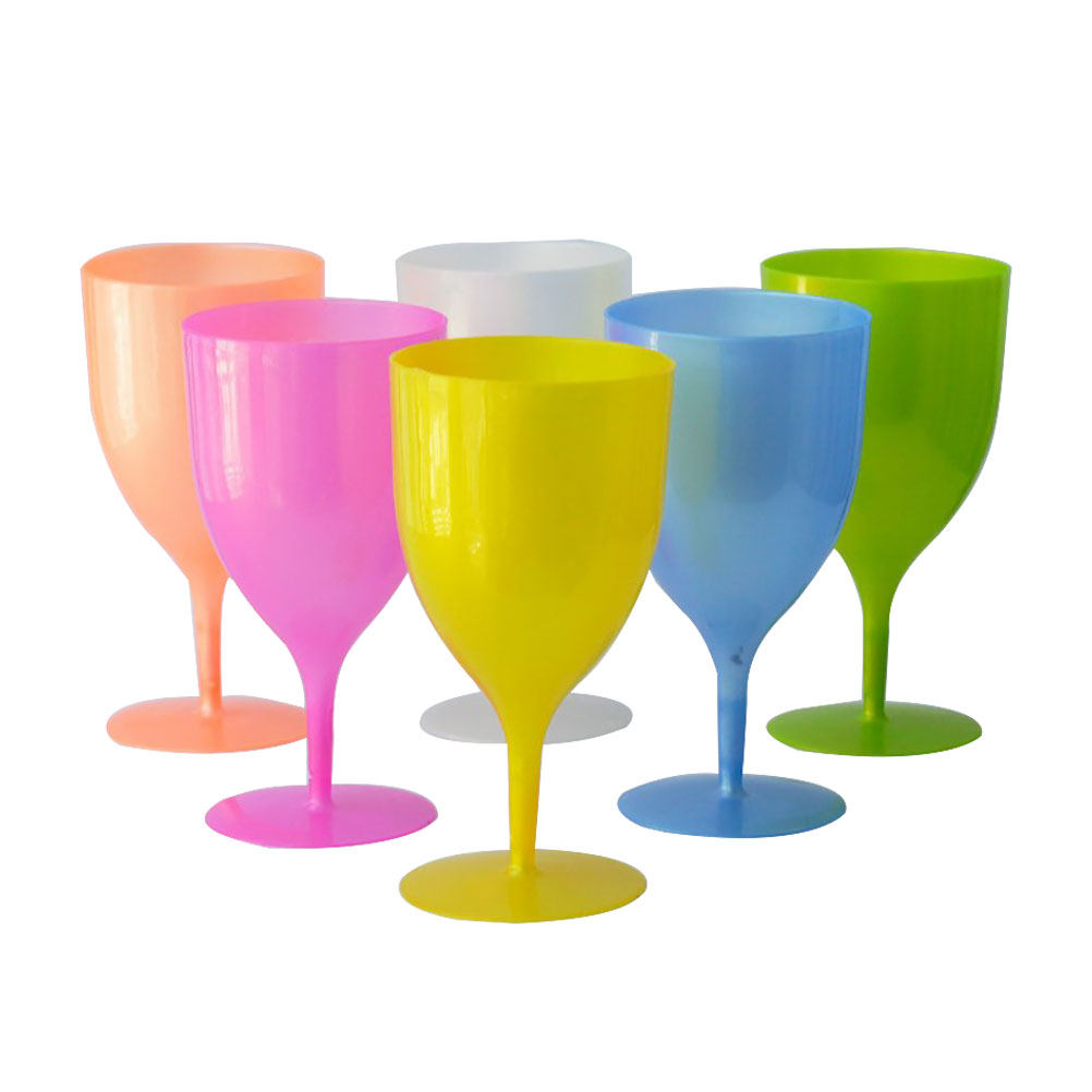 6Pcs Colorful Plastic Goblet S - đánh giá và giá Home Bar Set