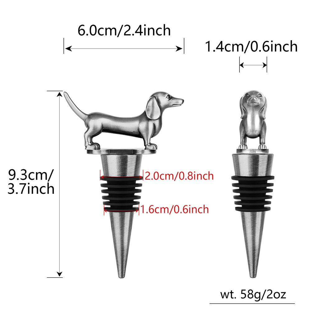 Wine Bottle Stopper Dachshund  - đánh giá và giá Wine Preservation Pump