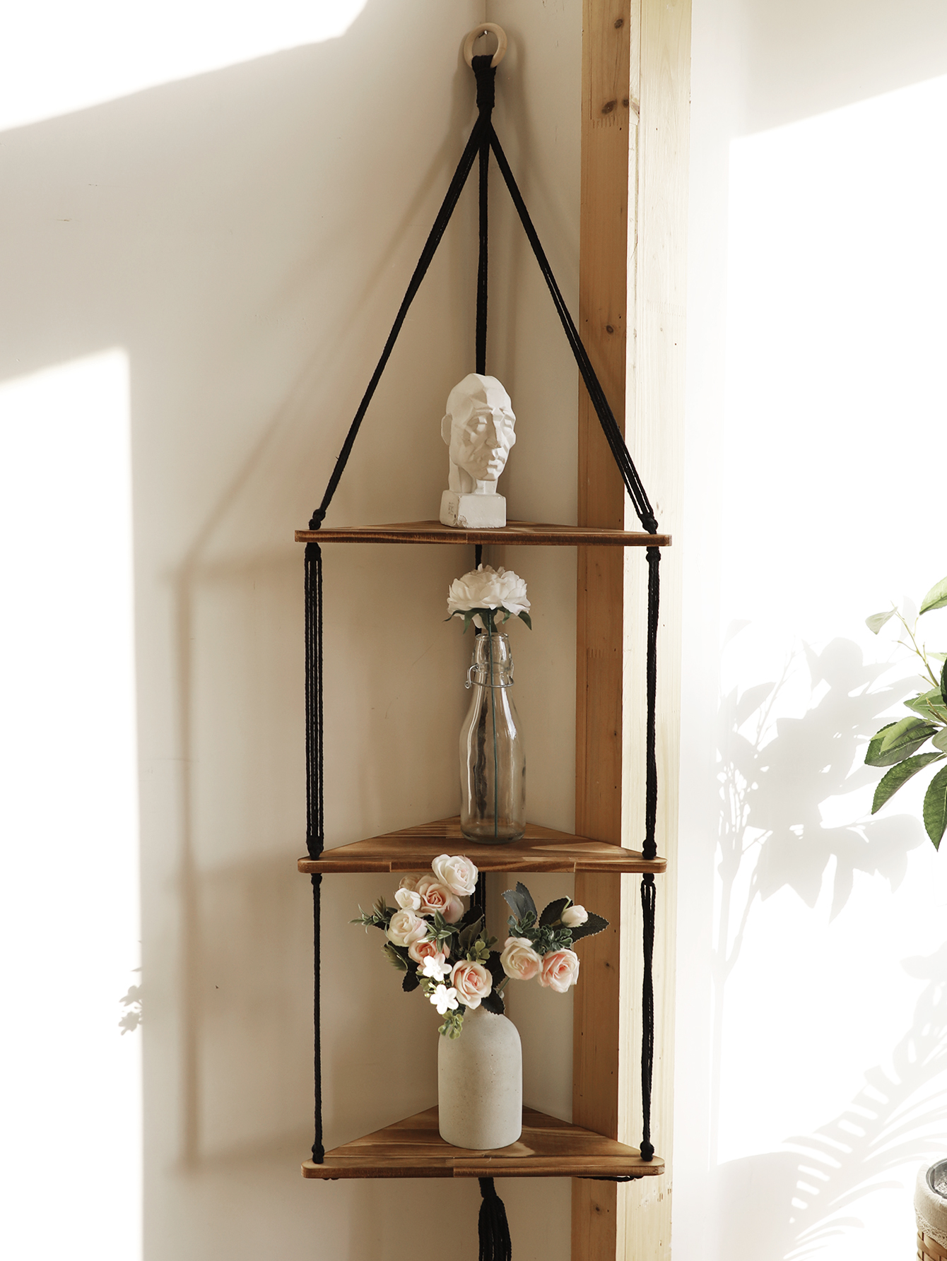 Wooden Corner Shelf Wall Decor - đánh giá và giá Home Bar Shelves