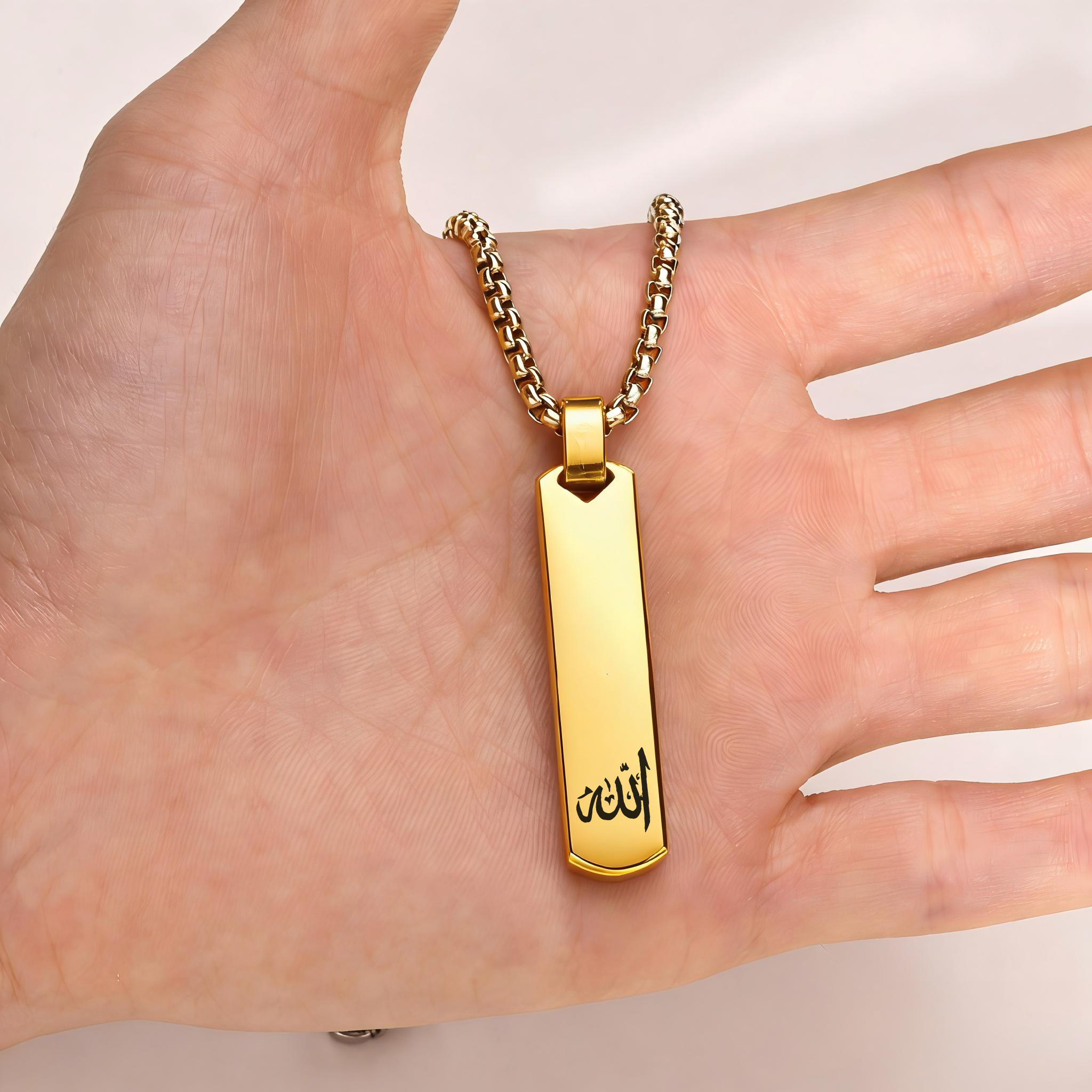 3D Bar Necklace, Cool Simple D - đánh giá và giá Bar Cart Gold