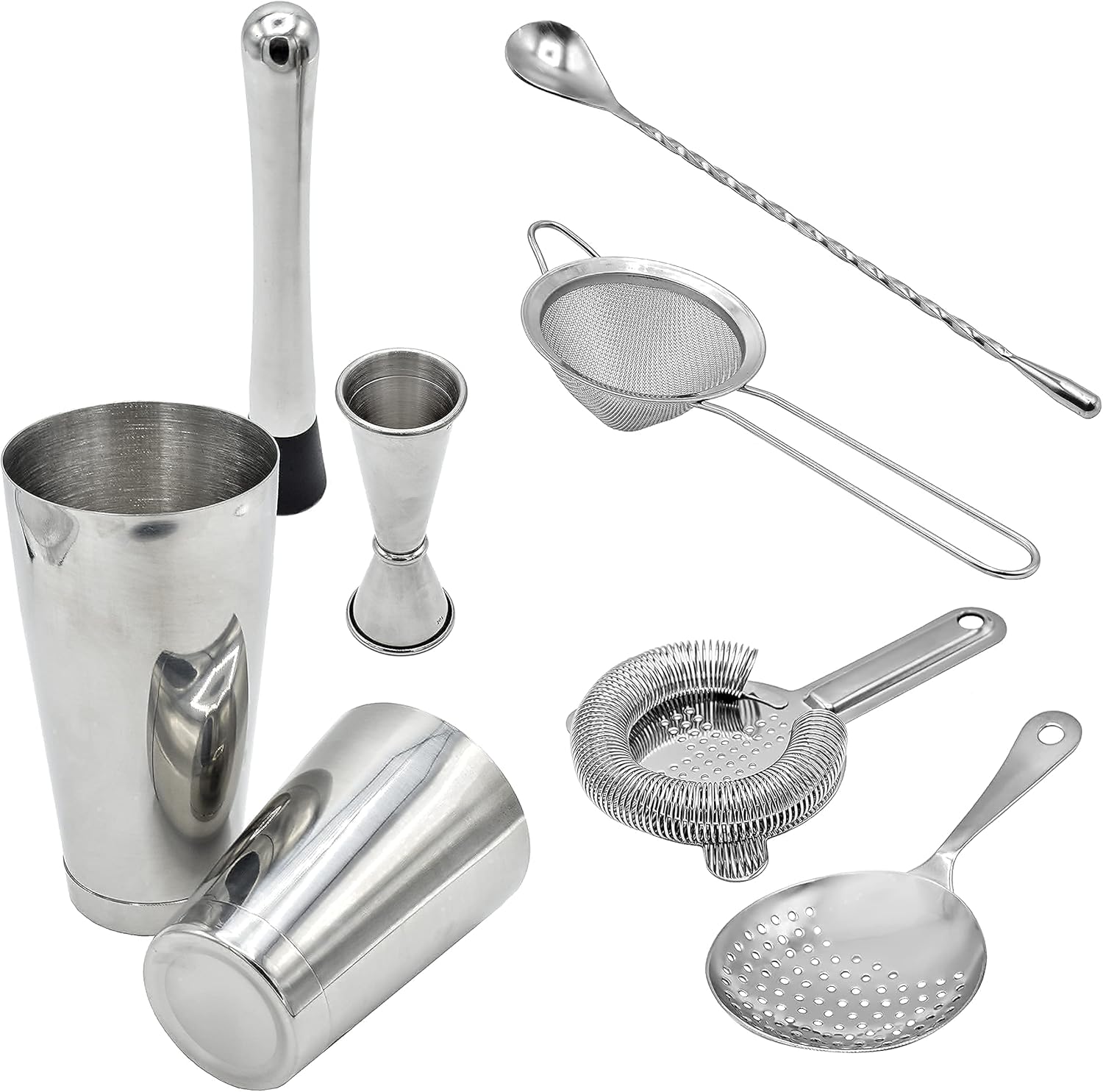 Cocktail Strainer and Shaker S - đánh giá và giá Boston Shaker Set
