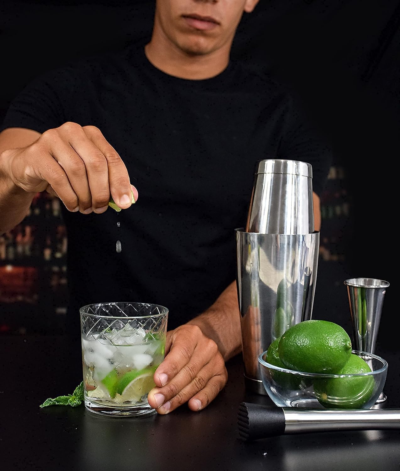 Cocktail Strainer and Shaker S - đánh giá và giá Boston Shaker Set