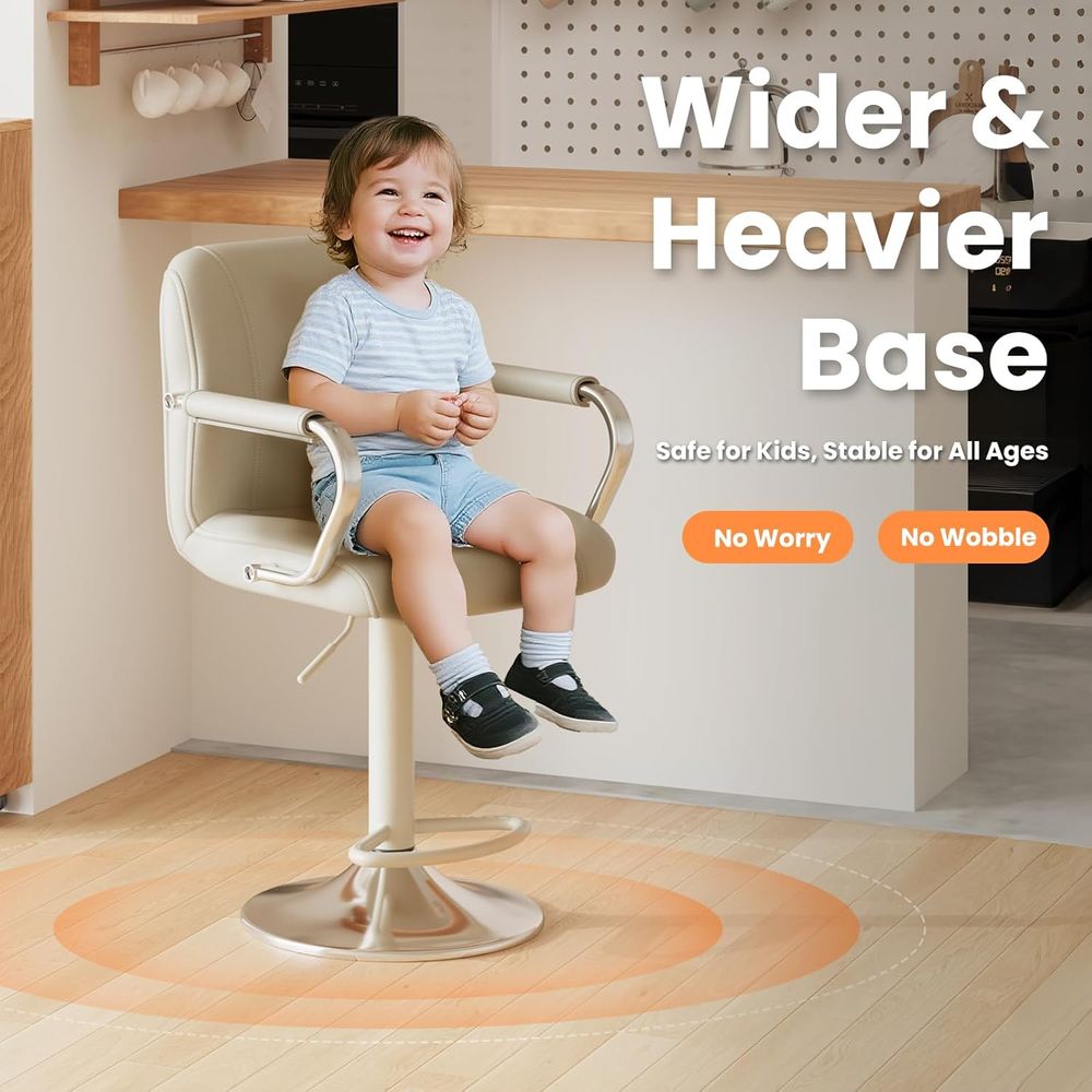 3 Beige Adjustable Swivel Coun - đánh giá và giá Home Bar Seating