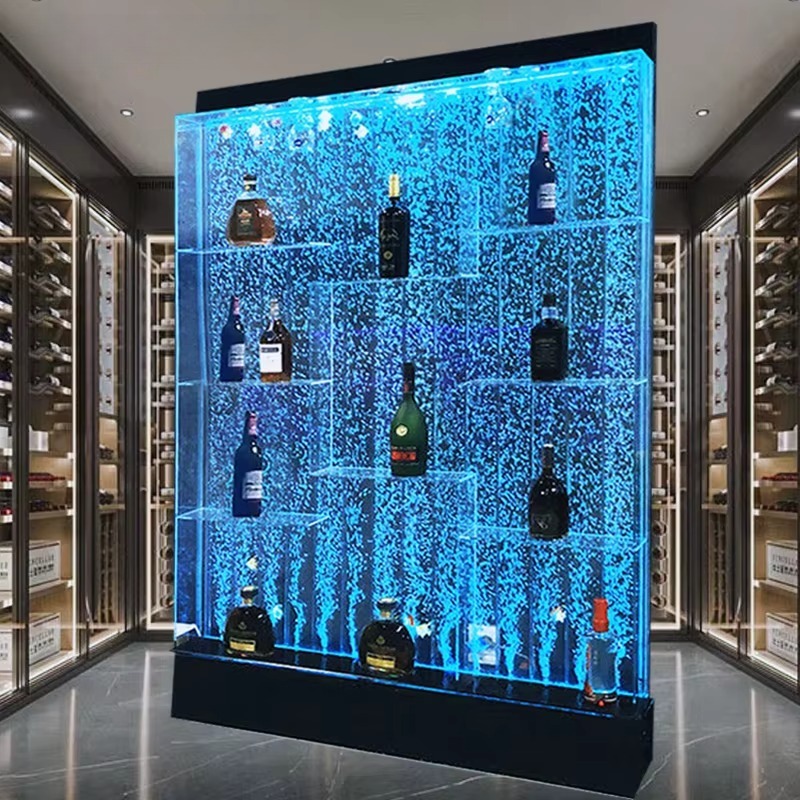 Customized Acrylic LED Water B - đánh giá và giá Home Bar Shelves