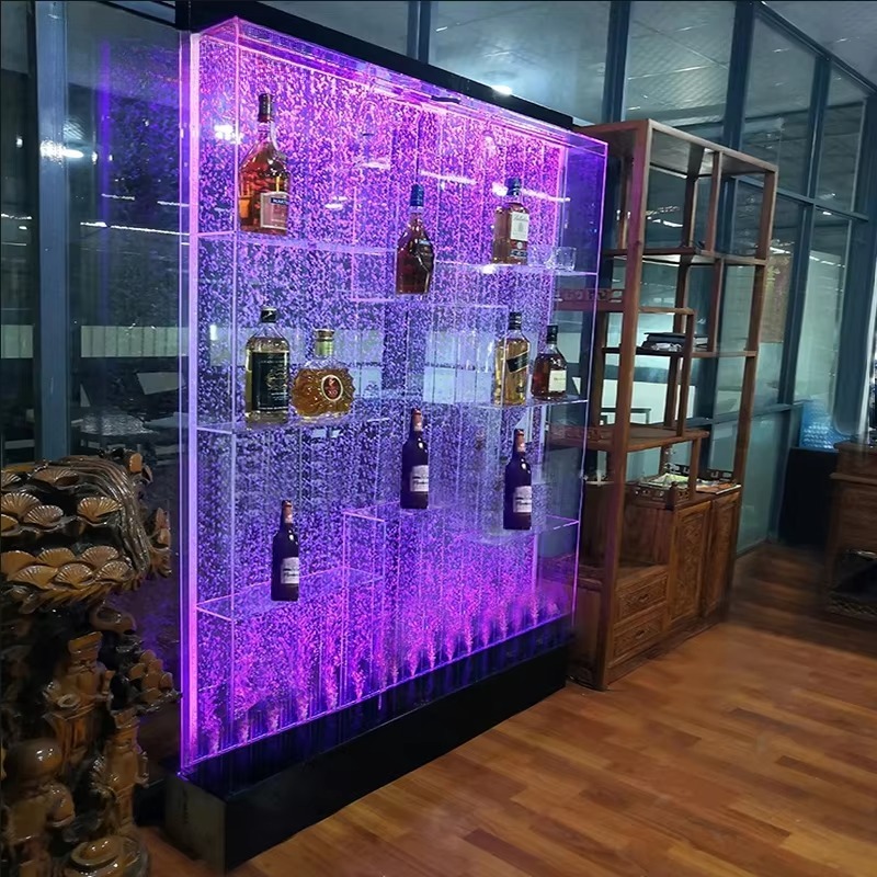Customized Acrylic LED Water B - đánh giá và giá Home Bar Shelves