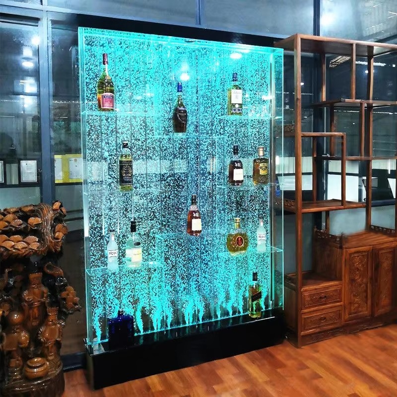 Customized Acrylic LED Water B - đánh giá và giá Home Bar Shelves