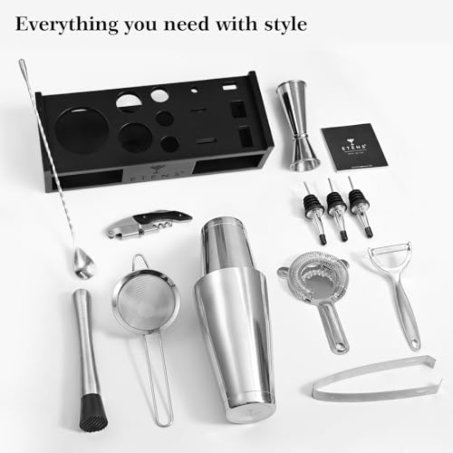 Cocktail Shaker Set Drink Mixe - đánh giá và giá Boston Shaker Set