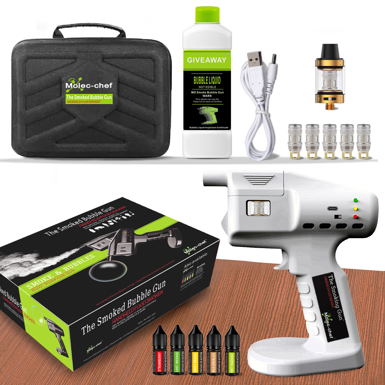 Smoke Gun Cocktail, Cocktail S - đánh giá và giá Smoking Gun Kit