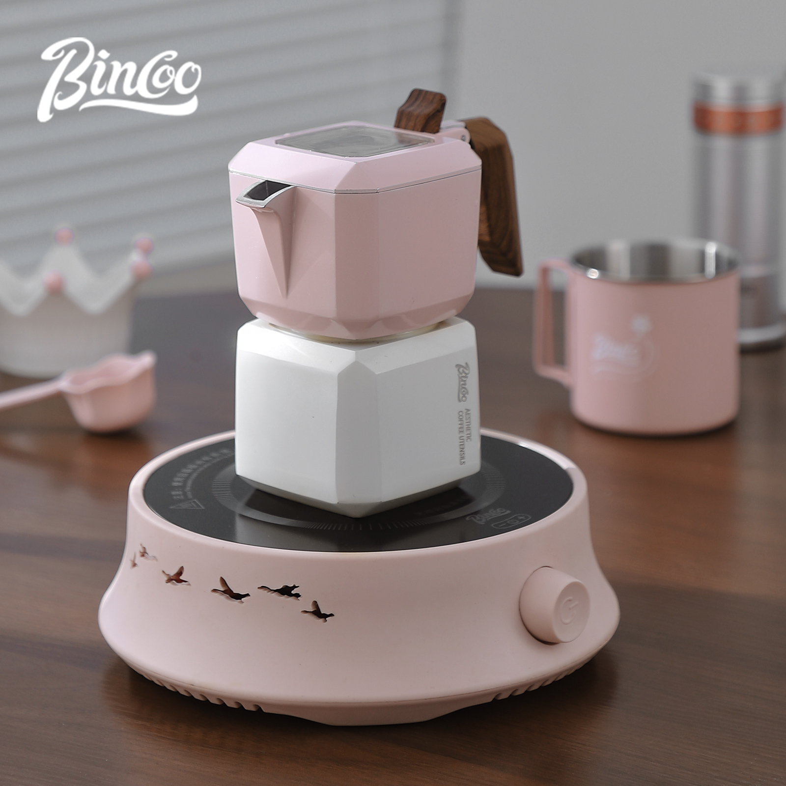 BINCOO Dual Valve Moka Pot Squ - đánh giá và giá Home Barista